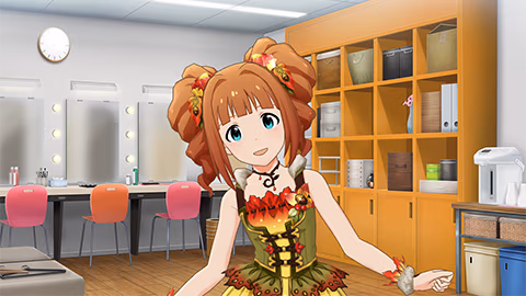 もみじの色のドレスです！の画像